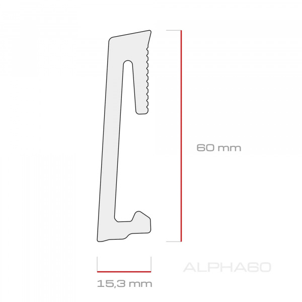 Картинка товара плинтус salag alpha 60 sk aria oak AP6139 parketcity-ufa.ru
