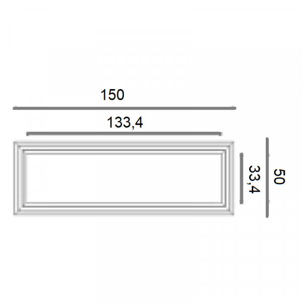 Картинка товара декоративная панель orac w120 autoire 1500*500*32 мм W120 parketcity-ufa.ru