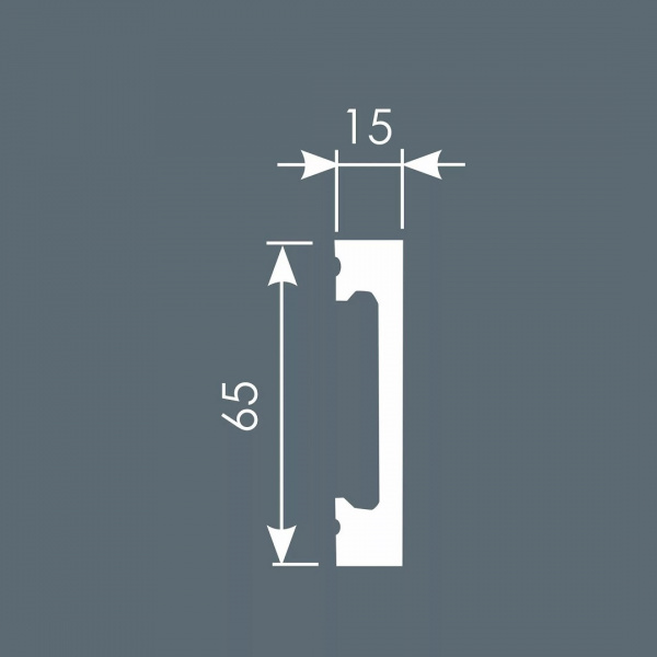 Картинка товара плинтус cosca px050 2000*65*15 мм PX050 parketcity-ufa.ru
