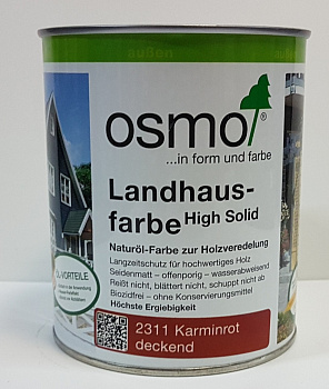 Масло-краска Osmo 2311 Landhausfarbe Красно-коричневая (0,75 л)