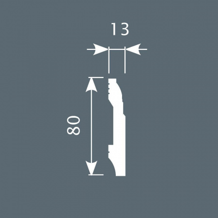 Картинка товара плинтус cosca px021 2000*80*13 мм PX021 parketcity-ufa.ru