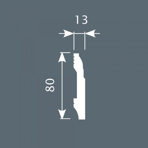 Картинка товара плинтус cosca px021 2000*80*13 мм PX021 parketcity-ufa.ru