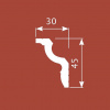 Картинка товара карниз cosca kx022 2000*45*30 мм КХ022 parketcity-ufa.ru