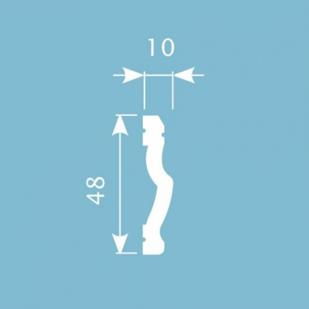 Картинка товара мx023 молдинг cosca 2000*48*10 мм МХ023 parketcity-ufa.ru