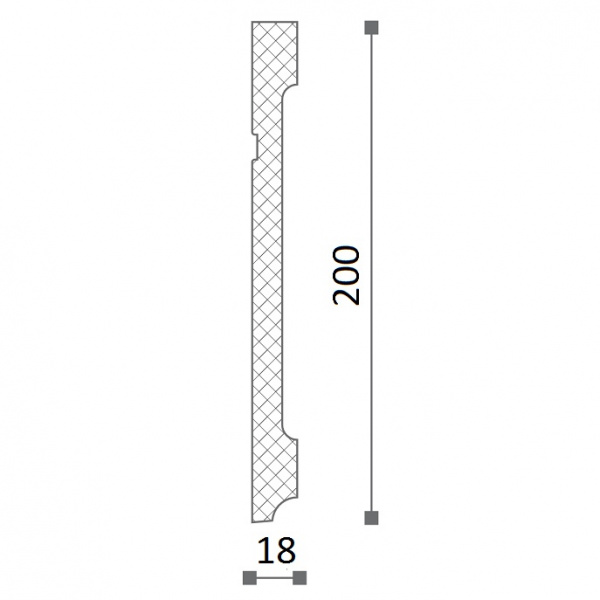 Картинка товара плинтус nmc fd20 2000*200*18 мм 3011974 parketcity-ufa.ru