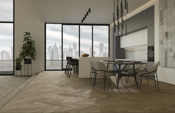 Картинка товара инженерная доска quartz parquet английская елка 419 дуб карельский  33-419 parketcity-ufa.ru