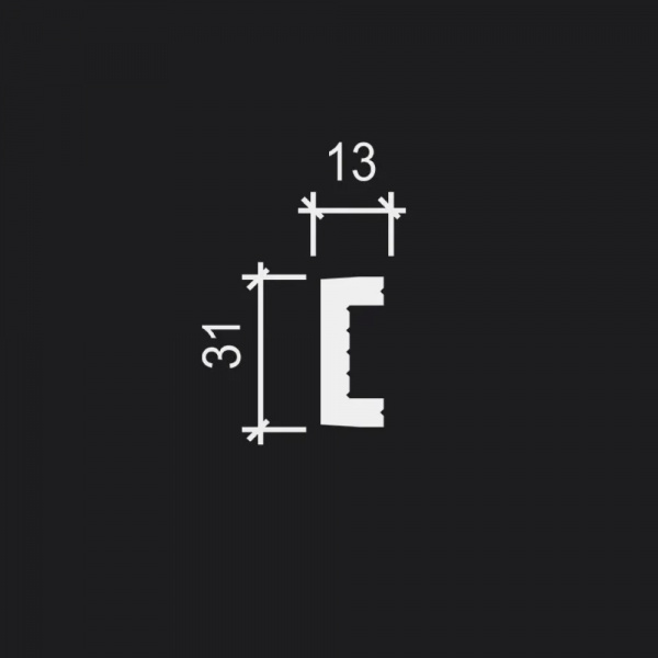 Картинка товара молдинг decor-dizayn dd626 2000*30*13 мм DD626 parketcity-ufa.ru