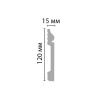 Картинка товара плинтус decomaster d004 2000*120*15 мм D004 parketcity-ufa.ru