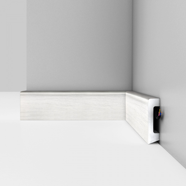 Картинка товара плинтус decomaster 234-84 ясень белый 2400*58*16 мм D234-84 ДМ parketcity-ufa.ru