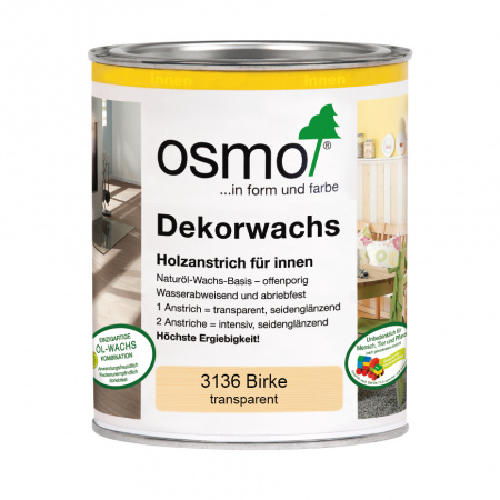Картинка товара масло osmo 3136 dekorwachs transparent береза (0,75л/2,5л) #3136 parketcity-ufa.ru