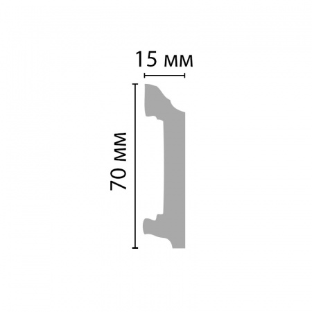 Картинка товара плинтус decomaster a025 2000*70*15 мм A025  parketcity-ufa.ru