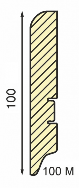 Картинка товара плинтус мдф 100m smartprofile paint 2400*100*16 мм 001454 parketcity-ufa.ru