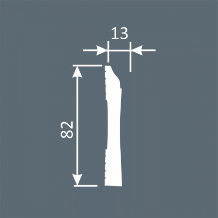 Картинка товара плинтус cosca px030 2000*82*13 мм PX030 parketcity-ufa.ru