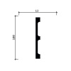 Картинка товара плинтус гибкий decor-dizayn dd709f 2000*100*13 мм DD708-E parketcity-ufa.ru