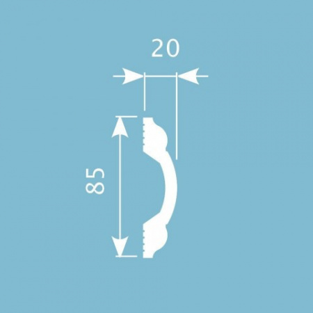 Картинка товара мx019 молдинг cosca 2000*85*20 мм МХ019 parketcity-ufa.ru