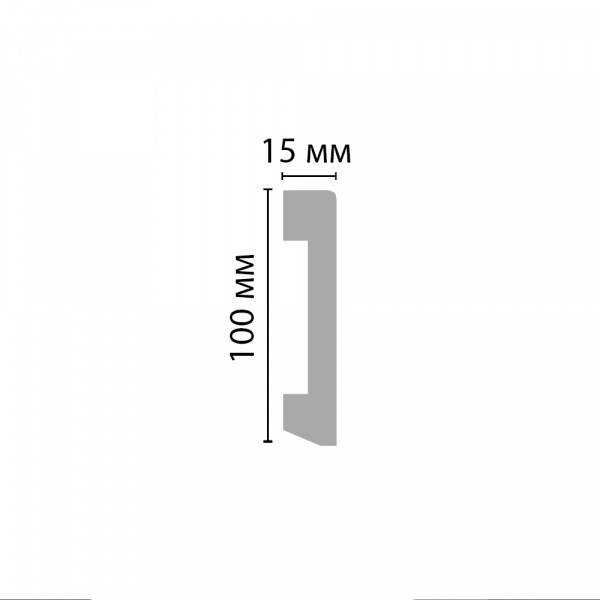 Картинка товара плинтус decomaster a036 2000*100*16 мм A036 parketcity-ufa.ru