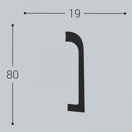 Картинка товара плинтус bello deco п16 2000*80*19 мм П16 80-19 parketcity-ufa.ru