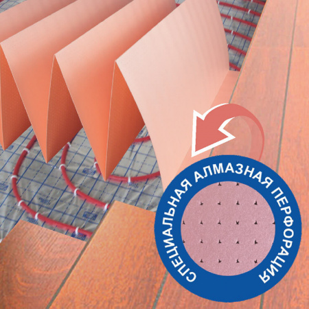 Подложка для теплых полов 1,8 мм (м2) листовая