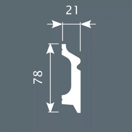 Картинка товара плинтус cosca px001 2000*78*21 мм PX001 parketcity-ufa.ru
