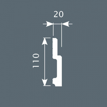 Картинка товара плинтус cosca px010 2000*110*20 мм PX010 parketcity-ufa.ru