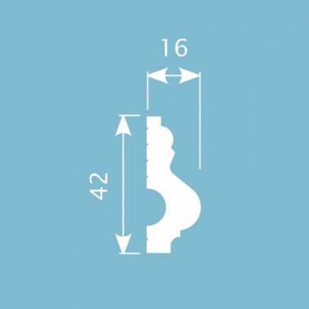Картинка товара мx037 молдинг cosca 2000*42*16 мм МХ037 parketcity-ufa.ru