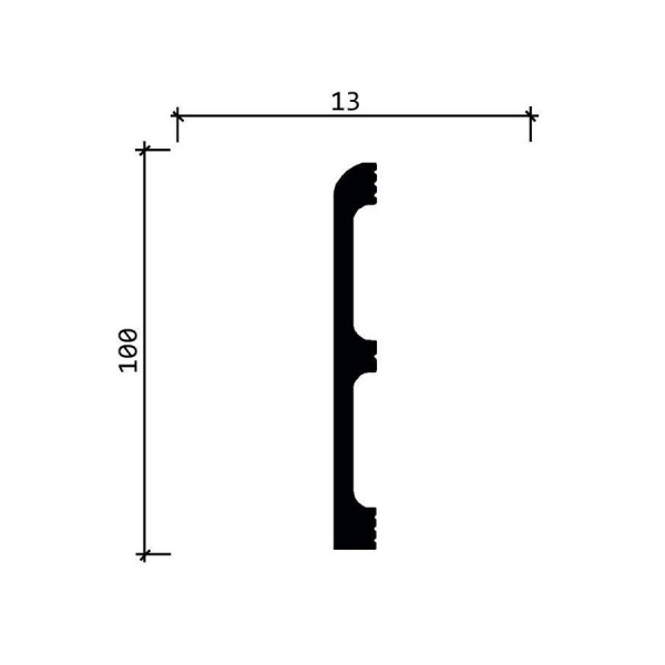 Картинка товара плинтус decor-dizayn dd707 2000*100*13 мм DD707 parketcity-ufa.ru