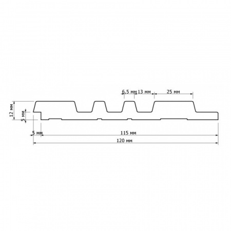 Картинка товара декоративная панель hiwood lv121 br396 2700*120*12 мм LV121 BR396 parketcity-ufa.ru