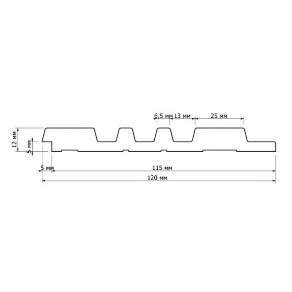 Картинка товара декоративная панель hiwood lv121 br396 2700*120*12 мм LV121 BR396 parketcity-ufa.ru
