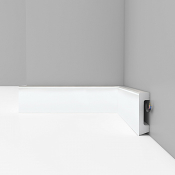 Плинтус Decomaster 234-114 Белый глянец 2400*58*16 мм parketcity-ufa.ru