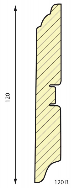 Картинка товара плинтус мдф 120b smartprofile paint 2400*120*16 мм 010407 parketcity-ufa.ru
