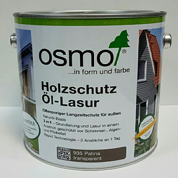 Масло Osmo 905 HolzSchutz Ol-Lazur Патина (2,5 л) Масло Osmo 905 HolzSchutz Ol-Lazur Патина (2,5 л)