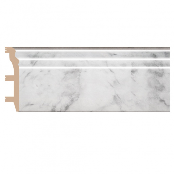 Картинка товара плинтус decomaster 232-79 мрамор белый 2400*100*22 мм D232-79 ДМ parketcity-ufa.ru