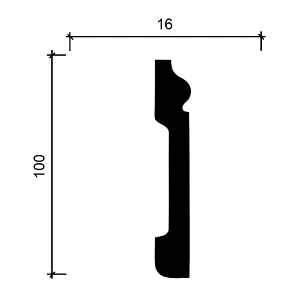 Картинка товара плинтус decor-dizayn 701-80 2400*100*16 мм 701-80SH parketcity-ufa.ru