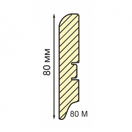 Картинка товара плинтус мдф  80м smartprofile paint 2400*80*16 мм ТП10018897 parketcity-ufa.ru