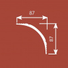 Картинка товара карниз cosca kx009 2000*87*87 мм КХ009 parketcity-ufa.ru