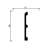 Картинка товара плинтус гибкий decor-dizayn dd706-e 2000*80*13 мм DD706-E parketcity-ufa.ru
