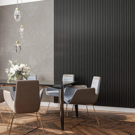 Картинка товара стеновая панель 3d line modern черная 2750*165*19 мм ТП10028903 parketcity-ufa.ru