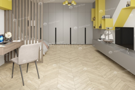 Картинка товара плитка alpine floor chevron lvt 20-07 дуб сонома ECO20-7 parketcity-ufa.ru