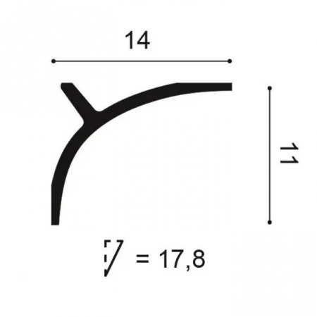 Картинка товара карниз для нижней подсветки orac c991 2000*110*140 мм C991 parketcity-ufa.ru