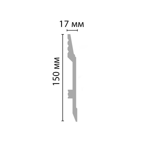 Картинка товара плинтус decomaster d104 2000*150*17 мм D104 parketcity-ufa.ru