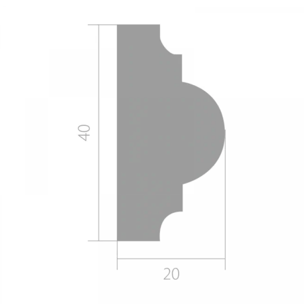 Картинка товара молдинг лдф ultrawood u 021 2440*40*20 мм  снят!!! U 021 parketcity-ufa.ru