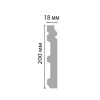Картинка товара плинтус decomaster a245 2000*200*18 мм A245  parketcity-ufa.ru