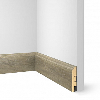 Плинтус МДФ Cosca EP07 Дуб Сахара 2400*80*16 мм parketcity-ufa.ru