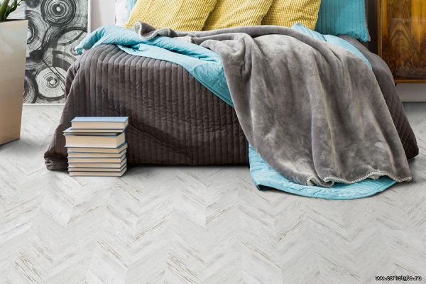 Картинка товара пробковый паркет corkstyle chevron white 012185 parketcity-ufa.ru