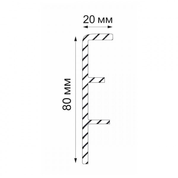 Картинка товара плинтус rico concept 80001 белый с тиснением ТП10029140 parketcity-ufa.ru