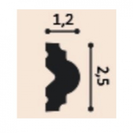 Картинка товара молдинг orac px103 2000*25*12 мм PX103 parketcity-ufa.ru