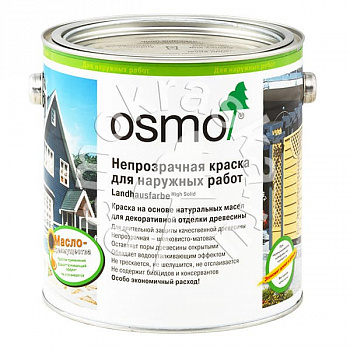 Масло-краска Osmo 2311 Landhausfarbe Красно-коричневая (2,5 л)