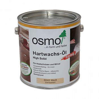 Масло Osmo 3040 Hartwachs-Öl Farbig Белое (0,75л/2,5л) (2,5 л) Масло Osmo 3040 Hartwachs-Öl Farbig Белое (0,75л/2,5л) (2,5 л)