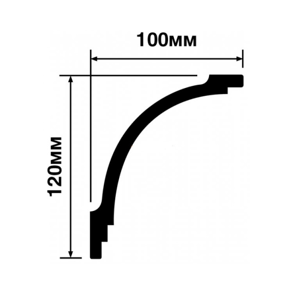 Карниз HiWood A156 2000*120*100 мм