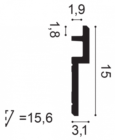 Картинка товара карниз orac c395 purotouch 2000*155*31 мм C395 parketcity-ufa.ru